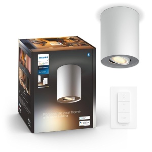 Spot LED Philips Hue White Ambiance Pillar, alb, cu dimmer si control prin aplicatie
