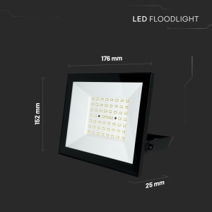 Spot LED V-TAC E-SERIES 50W, 4000 Lumen, design super slim, IP65 - Img 5