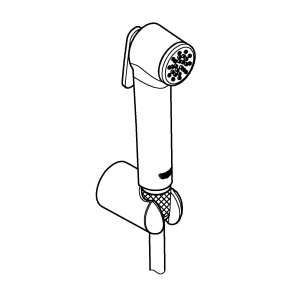 Spray de dus Grohe Tempesta-F 30, 1 Strahlart, argintiu - Img 2