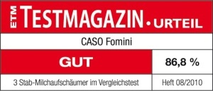 Spumator de lapte Caso Fomini, 12000 RPM, inox, negru - Img 2