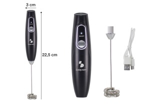 Spumator de lapte electric Beper P102SBA009, reincarcabil, 40 min autonomie, USB inclus - Img 4