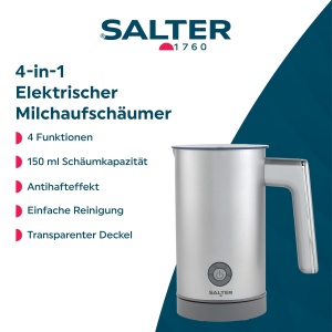 Spumator de lapte electric Salter Aspen, 500W, 300ml, 4 in 1 - Img 2