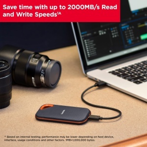 SSD Portabil SanDisk Extreme PRO 2 TB, 2000 MBs, gri - Img 5