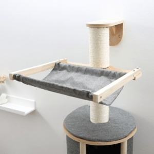 Stalp de zgariat de perete Kerbl Pet Dolomite Tofana 168 x 75 cm gri - Img 4