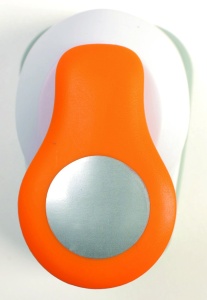 Stantator Motiv Fiskars, 2,5 cm, AlbPortocalie, Pentru Dreptaci si Stangaci - Img 3