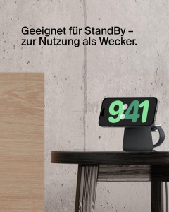 Statia de incarcare wireless Belkin BoostCharge Pro 2-in-1, 15W, Qi2, negru - Img 5