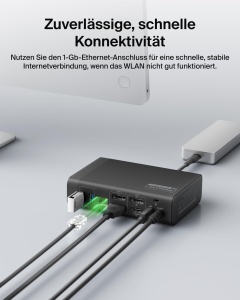 Statie de andocare Belkin Connect 14-in-1, 140W, 2 monitoare 4K, USB-C - Img 7