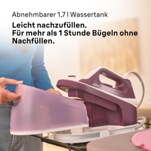 Statie de calcat Braun CareStyle 1 Pro IS1514 VI, 2200W, 1.7L, Violet - Img 6