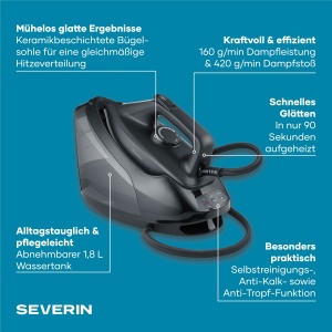 Statie de calcat Severin 3192, 1.8L, 2400W, negru - Img 3