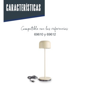 Statie de incarcare Lacor 69614, 8 cm, USB, design compact si stabil - Img 4