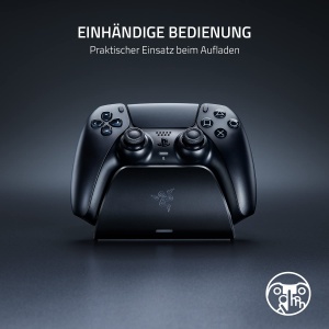 Statie de incarcare rapida Razer pentru controller PS5, incarcare in 3 ore, Midnight Black - Img 5