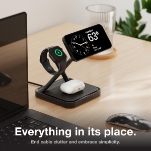 Statie de incarcare wireless NOCO XGrid XDS3 pentru iPhone, Apple Watch si AirPods, 45W - Img 3