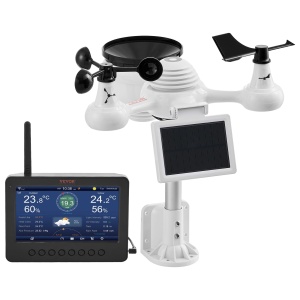Statie meteo VEVOR YT60233 7-in-1 Wi-Fi Display TFT 73 inch Senzor solar - Img 4