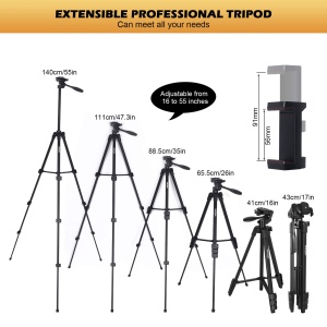 Stativ foto GRIFEMA Handy 140 cm, din aluminiu, cu telecomanda Bluetooth - Img 2