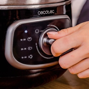 Steamer Electric Cecotec Vapovita Steelpot, 1300W, 10L, 3 recipienti din otel inoxidabil - Img 6