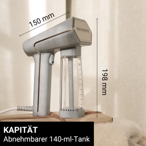 STEAMONE SN20GW Reise-Dampfglatter S-Nomad, weiss, Metall, Travel-Size, weiss - Img 6