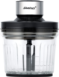 Steba Multi-Shredder MG 400 cu recipient din sticla, volum 2L, 4 lame din otel inoxidabil de inalta calitate, 2 niveluri de viteza, picioare de cauciuc antiderapante, piese care pot fi spalate in masina de spalat vase, incl. disc de bataie, 400W - Img 1
