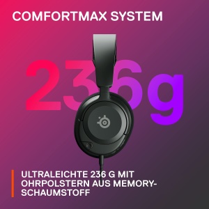 SteelSeries Arctis Nova 1 Gaming Headset Negru Sunet Hi-Fi Surround 360 Microfon Noise Cancelling - Img 8