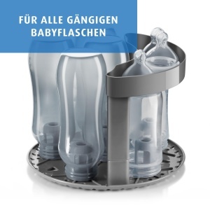 Sterilizator de biberon reer VapoMat S, capacitate 6 biberonase, culoare antracit - Img 7