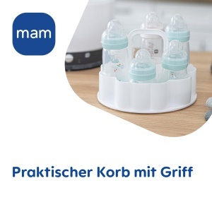 Sterilizator electric pentru biberoane MAM 66969303, capacitate 7 biberoane, BPA-free, gri - Img 4