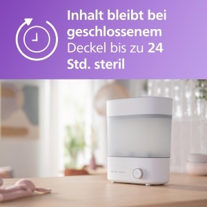 Sterilizator si uscator biberoane Philips Avent Premium SCF29300 capacitate 6 biberoane eliminare 999 bacterii - Img 4