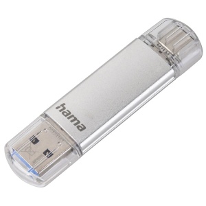 Stick USB Hama C-Laeta 32GB, USB 3.2 Gen 1 Type-C, 40MBs, Argintiu