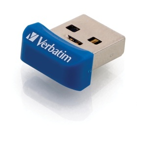 Stick USB NANO Verbatim 32 GB, USB 3.0, design superflat, albastru