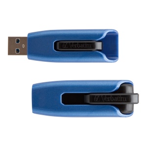 Stick USB Verbatim Store n Go V3 MAX 128GB, USB 3.2, AlbastruNegru