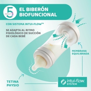 Sticla Antikolica Chicco Perfect 5, 150 ml, cu Sistem Intui-Flow, Silicon - Img 4