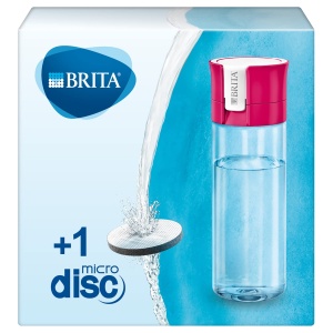 Sticla de Apa cu Filtru BRITA fillgo Vital, 0.6L, Roz, BPA-free