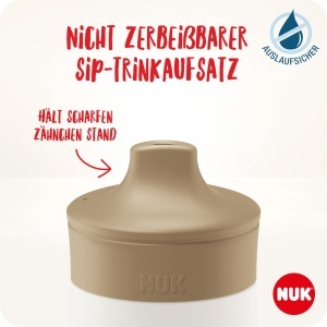 Sticla de apa NUK Mini-Me, 300 ml, din otel inoxidabil, culoare lila - Img 3