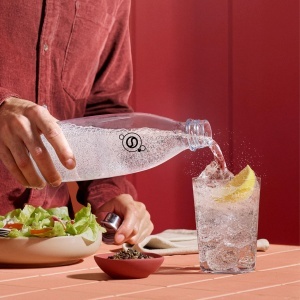 Sticla pentru apa carbogazoasa SodaStream 1L, set de 2 bucati, alba, compatibila cu majoritatea aparatelor - Img 3