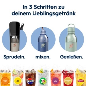 Sticla pentru bauturi Sodastream Fizzgo Easy Mix 0,7L Culoare Storm Blau - Img 7