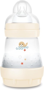 Sticla pentru bebe MAM Easy Start Anti-Colica, 160 ml, cu tetina din silicon, bej