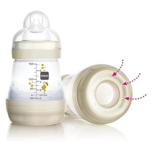 Sticla pentru bebelusi MAM Easy Start 320 ml, set 2 buc, anti-colici, lila - Img 5