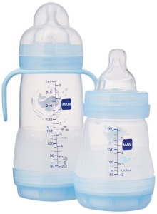 Sticla pentru bebelusi MAM Easy Start Anti-Colic, 8 flacoane, 130-260 ml, culoare albastra - Img 4