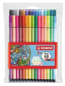 Stilou premium STABILO Pen 68, 1 mm, culori intense
