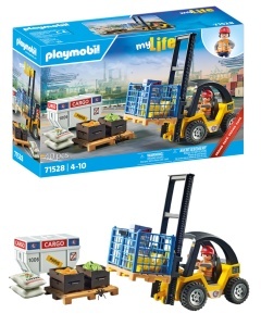 Stivuitor cu jucarii PLAYMOBIL MyLife, pentru copii de la 4 ani, set promo