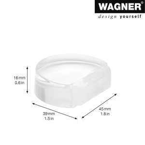 Stopper pentru usi WAGNER CLEAR, transparent, autoadeziv, 45 x 39 x 16 mm - Img 2