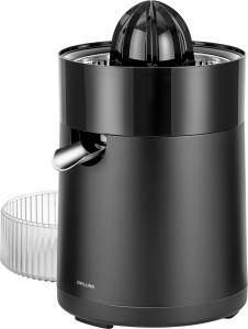 Storcator electric de citrice ZWILLING ENFINIGY cu putere mare de suc, 2 conuri de presare, filtru reglabil pentru pulpa, 85 wati, negru