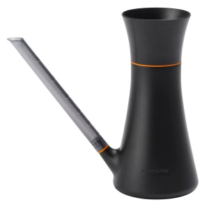 Stropitoare cu capac Fiskars, 1,2 l, se poate umple fara a scoate capacul, inaltime: 25,8 cm, negru/portocaliu, 1071307