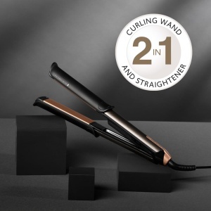 Styler 2in1 Remington ONE S6077, Glatteisen si Lockenstab, 150-230C, Display Digital - Img 2