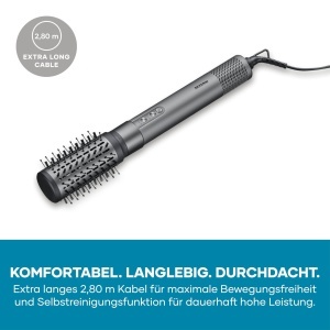 Styler cu aer cald Severin S-Style WL 0684, 1500W, 5-in-1, compact, antracit - Img 8