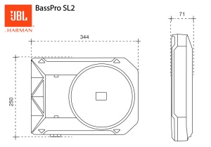 Subwoofer activ auto JBL BassPro SL2, 200mm, 125W, negru - Img 12