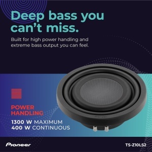 Subwoofer auto Pioneer TS-Z10LS2, 1300 W, design compact, frecventa 20 Hz - 3,8 kHz - Img 4