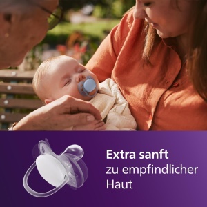 Sucea pentru bebelusi Philips Avent ultra soft, 0-6 luni, BPA-free, 4 bucati - Img 2