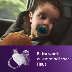 Sucea pentru bebelusi Philips Avent ultra soft, 4 buc, BPA-free, design ergonomic - Img 2