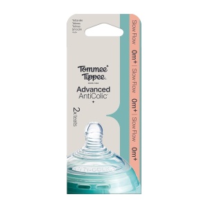 Sucea pentru Biberon Tommee Tippee Anti-Kolik, Silicon Moale, Flux Lent, Set 2 Bucati - Img 2