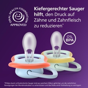 Sucitor pentru bebelusi Philips Avent ultra air, 0-6 luni, silicon, BPA-free, 4 bucati - Img 3