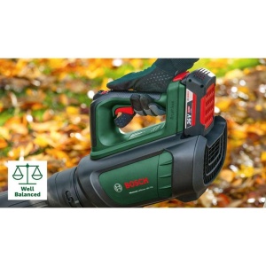 Suflanta de frunze cu acumulator Bosch AdvancedLeafBlower 36V-750 (fara baterie, sistem de 36 volti, pentru indepartarea frunzelor incapatanate de pe suprafete mari, greutate: 2,8 kg) - Scorul testului: foarte bun (revista: selbst ist der Mann) - Img 6
